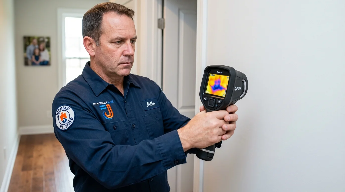 Thermal imaging leak detection by Johns Plumbing LLC in Wahoo